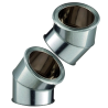 Kit 2 coudes à 45 degrés Inox-Galva Ø150 Poujoulat