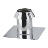 Kit sortie toit plat Therminox diamètre 150 Poujoulat - Finition inox brut