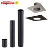 Kit raccordement intérieur conduit émaillé pour poêles à granulés