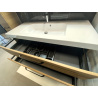 Meuble sous vasque + simple vasque Carat Ligne 212 Azurlign