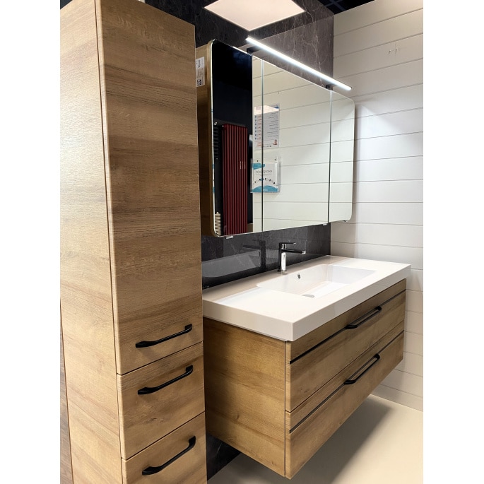Meuble sous vasque + simple vasque Carat Ligne 212 Azurlign