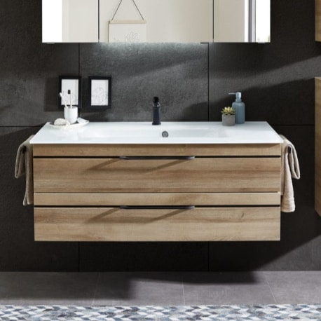 Meuble sous vasque + simple vasque Carat Ligne 212 Azurlign