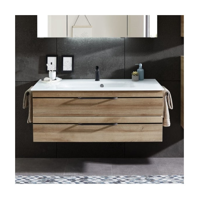 Meuble sous vasque + simple vasque Carat Ligne 212 Azurlign