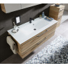 Meuble sous vasque + simple vasque Carat Ligne 212 Azurlign