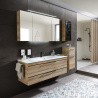 Meuble sous vasque + simple vasque Carat Ligne 212 Azurlign