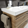 Meuble sous vasque + simple vasque Carat Ligne 212 Azurlign