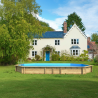 Piscine hors-sol / semi-enterrée / enterrée en Bois Octogonale+ WEVA 840 BWT