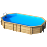 Piscine hors-sol / semi-enterrée / enterrée en Bois Octogonale+ WEVA 840 BWT