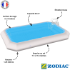 Piscine hors-sol Zodiac Original HIPPO rectangulaire