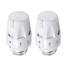 Lot de 4 Têtes thermostatique blanche TH1 M30 1.5 FluidHeat