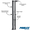 Douche solaire hybride DADA STRAIGHT 40 L Formidra