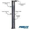 Douche solaire hybride DADA STRAIGHT 40 L Formidra