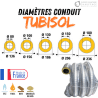 Kit flexible isolé inox diamètre 80 + collier + raccord Edilinox