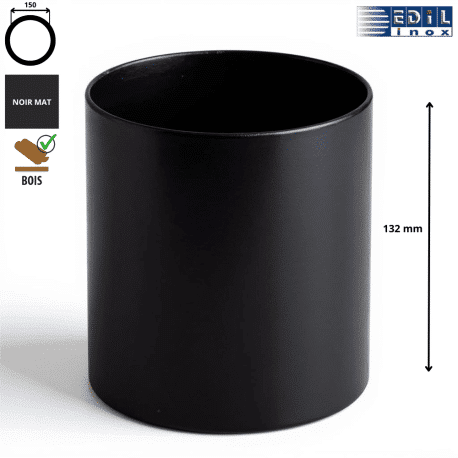 Adaptateur femelle - femelle anti bistre émaillé noir mat Edilinox