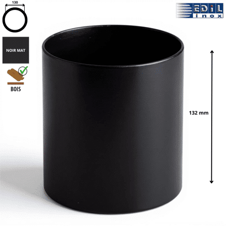 Adaptateur femelle - femelle anti bistre émaillé noir mat Edilinox