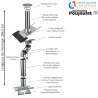 Kit conduit isolé sortie toiture Inox-Galva et Inox-Inox - Poujoulat