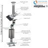 Kit conduit isolé sortie toiture Inox-Galva et Inox-Inox - Poujoulat