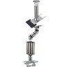 Kit conduit isolé sortie toiture Inox-Galva et Inox-Inox - Poujoulat