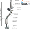 Kit conduit isolé sortie toiture Inox-Galva et Inox-Inox - Poujoulat