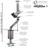 Kit conduit isolé sortie toiture Inox-Galva et Inox-Inox - Poujoulat