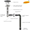 Kit création conduit tubage + conduit émaillé N°1 pour poêles à bois - Poujoulat