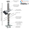 Kit conduit isolé sortie toiture Inox-Galva et Inox-Inox - Poujoulat