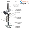 Kit conduit isolé sortie toiture Inox-Galva et Inox-Inox - Poujoulat