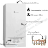 Chaudière Elm Leblanc Acléis 24 Kw NGLM 24-5H Cheminée