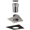 Kit raccord flexible + plaque de finition Poujoulat