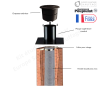 Kit conduit poêle à granulés concentrique vers conduit maçonné Poujoulat