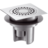 Siphon de sol à hauteur réglable avec grille inox Delabie 