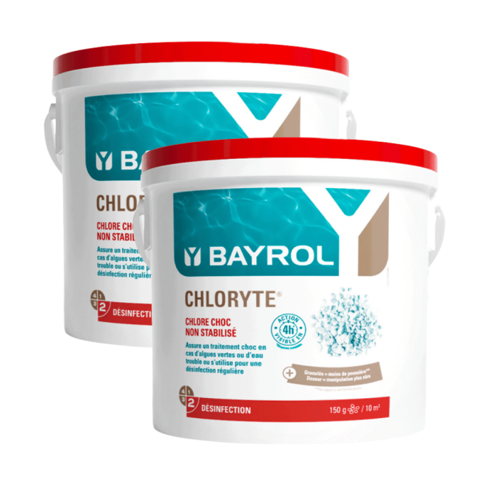 Pack Chloryte - Chlore non stabilisé 5 kg Bayrol