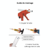 Lot de 10 Raccords Multicouche a sertir RBM profil TH-H-U-B-F