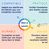 Trepied pour pose au sol De Dietrich