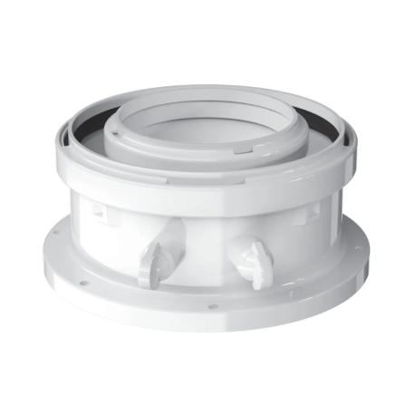 Adaptateur vertical avec prise de mesures 60 / 100 Elm leblanc