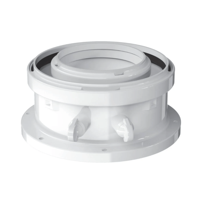Adaptateur vertical avec prise de mesures 60 / 100 Elm leblanc