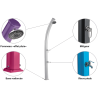 Douche solaire JOLLY 25 L avec rince pieds Formidra