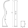 Douche solaire extérieur 37 L Bellagio Formidra