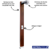 Douche Pluvium en bois Ipé Astral Pool