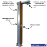 Douche solaire Pluvium en bois exotique Ipé et acier inoxydable AISI 316L Astral Pool