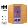 Sauna infrarouge 3 places Purewave 3 Holl's