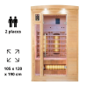 Cabine / Sauna Infrarouge APOLLON France Sauna 2 Places
