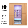 Sauna infrarouge 3 places Purewave 3 Holl's