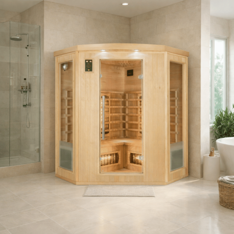 Cabine / Sauna Infrarouge APOLLON France Sauna 3/4 Places