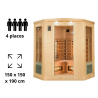 Cabine / Sauna Infrarouge APOLLON France Sauna 3/4 Places