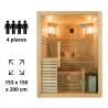 Sauna / Cabine Infrarouge MULTIWAVE 2 Holl's 2 places