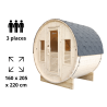 Sauna d'extérieur Gaïa Nova 3 à 6 places Holl's
