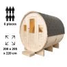 Sauna d'extérieur Gaïa Nova 3 à 6 places Holl's
