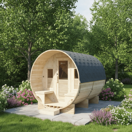 Sauna d'extérieur Gaïa Nova 3 à 6 places Holl's