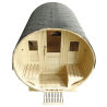 Sauna d'extérieur Gaïa Nova 3 à 6 places Holl's
